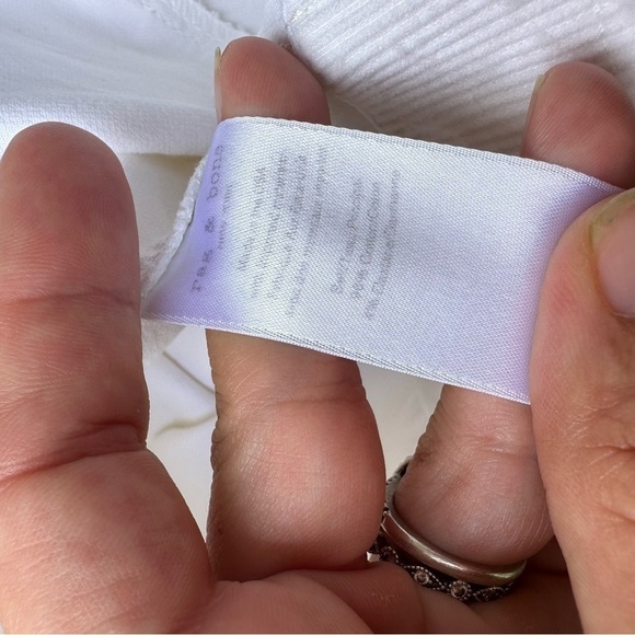 Rag & Bone Cotton Stretch Pants White - Picture 4 of 5